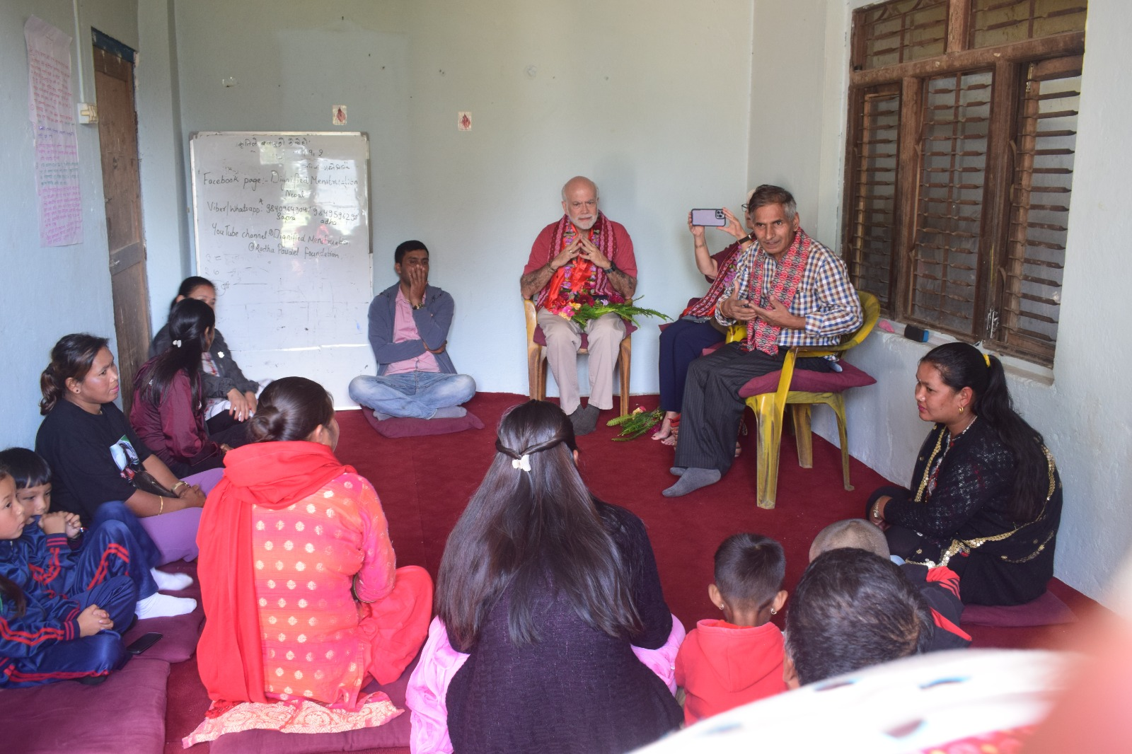 Scott H. DeLisi of Engage Nepal meeting HomeNet Nepal beneficiaries in 2022