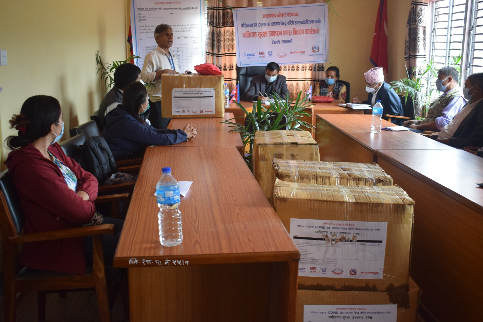 HNN and ActionAid Nepal handing over COVID kits and medical response materials to Lalitpur Metropolitan City, 2020
